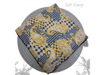 Natura Cotton Eşarp – Anadolu Esintisi Desen (El Dikişi)