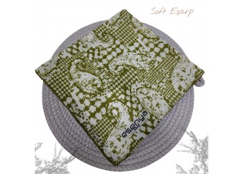 Natura Cotton Eşarp – Anadolu Esintisi Desen (El Dikişi)