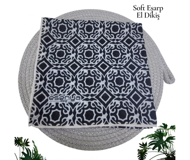 Natura Cotton Eşarp – Sonsuz Desen (El Dikişi)