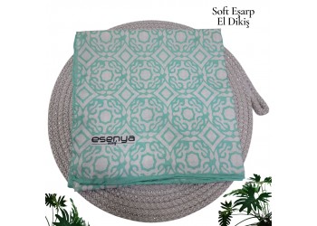 Natura Cotton Eşarp – Sonsuz Desen (El Dikişi)