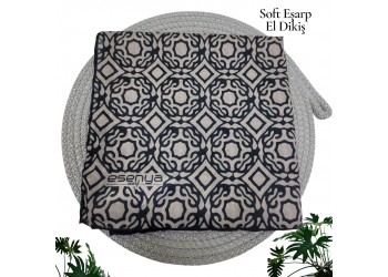 Natura Cotton Eşarp – Sonsuz Desen (El Dikişi)