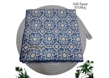Natura Cotton Eşarp – Sonsuz Desen (El Dikişi)