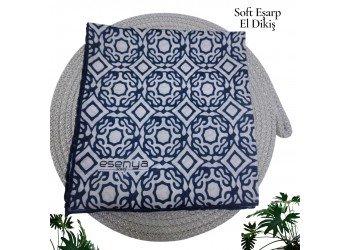 Natura Cotton Eşarp – Sonsuz Desen (El Dikişi)