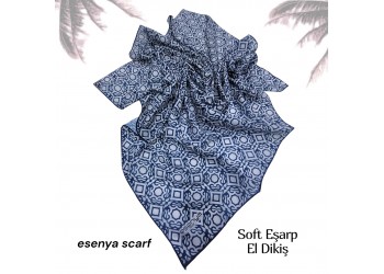 Natura Cotton Eşarp – Sonsuz Desen (El Dikişi)