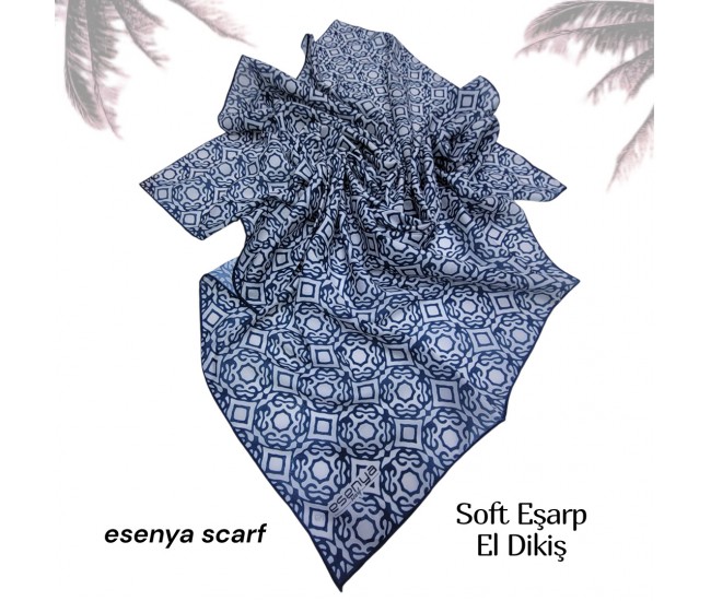Natura Cotton Eşarp – Sonsuz Desen (El Dikişi)