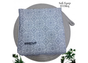 Natura Cotton Eşarp – Sonsuz Desen (El Dikişi)