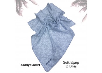 Natura Cotton Eşarp – Sonsuz Desen (El Dikişi)