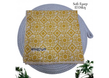 Natura Cotton Eşarp – Sonsuz Desen (El Dikişi)