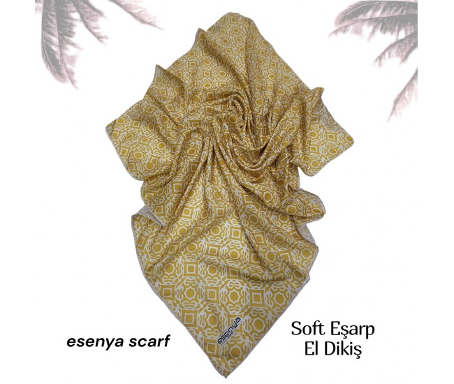 Natura Cotton Eşarp – Sonsuz Desen (El Dikişi)
