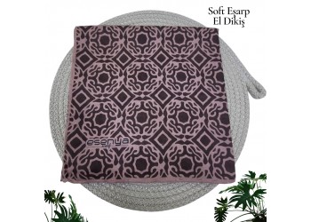 Natura Cotton Eşarp – Sonsuz Desen (El Dikişi)