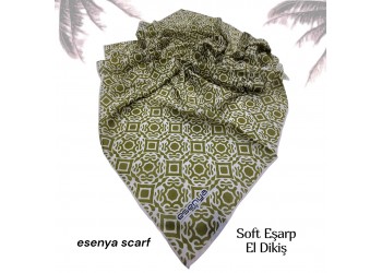 Natura Cotton Eşarp – Sonsuz Desen (El Dikişi)