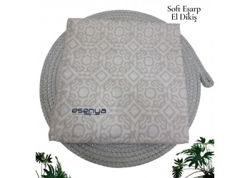 Natura Cotton Eşarp – Sonsuz Desen (El Dikişi)
