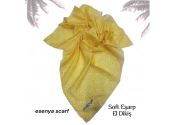 Natura Cotton Eşarp – Sonsuz Desen (El Dikişi)