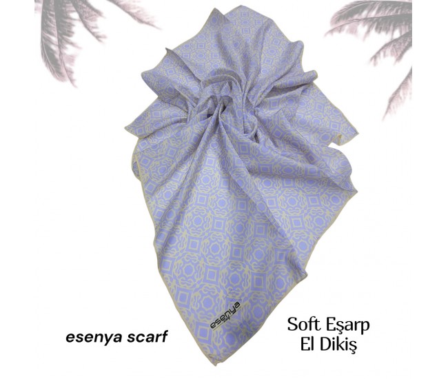 Natura Cotton Eşarp – Sonsuz Desen (El Dikişi)