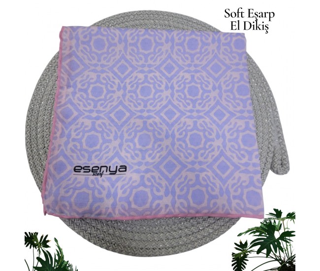 Natura Cotton Eşarp – Sonsuz Desen (El Dikişi)