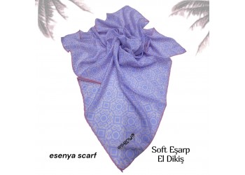 Natura Cotton Eşarp – Sonsuz Desen (El Dikişi)