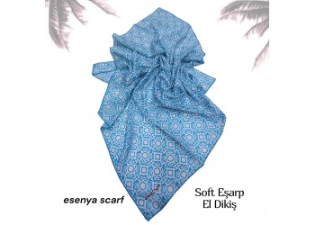 Natura Cotton Eşarp – Sonsuz Desen (El Dikişi)
