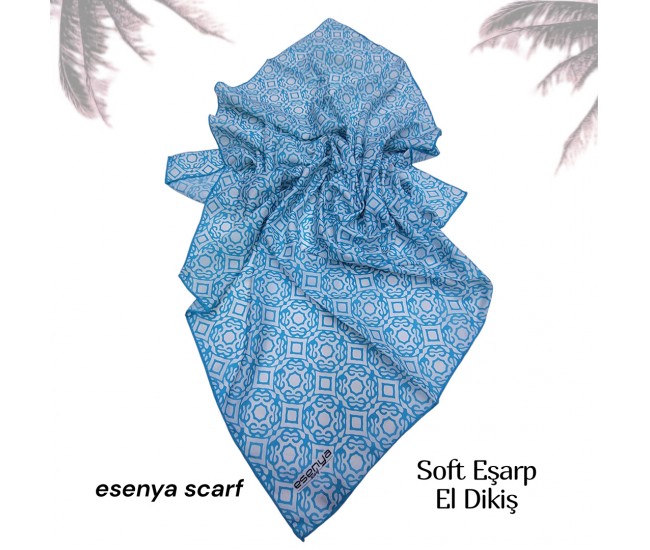 Natura Cotton Eşarp – Sonsuz Desen (El Dikişi)