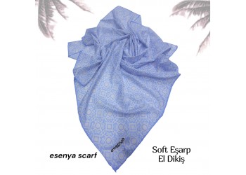 Natura Cotton Eşarp – Sonsuz Desen (El Dikişi)