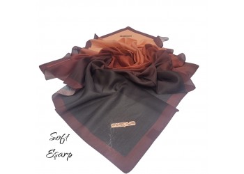 SOFT EŞARP DEGRADE KAHVE