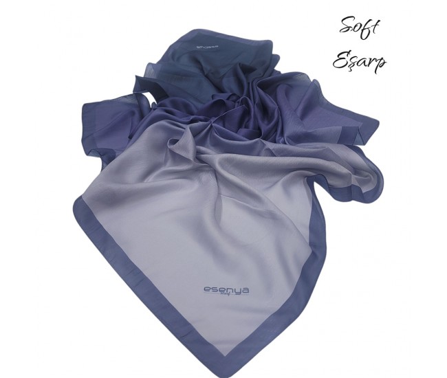SOFT EŞARP DEGRADE LACİVERT-GÜMÜŞ SOFT EŞARP DEGRADE LACİVERT-GÜMÜŞ