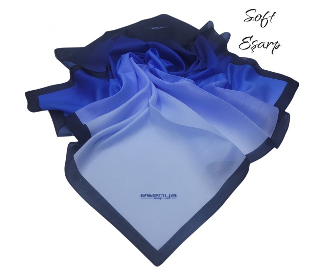 SOFT EŞARP DEGRADE LACİ-MAVİ SOFT EŞARP DEGRADE LACİ-MAVİ