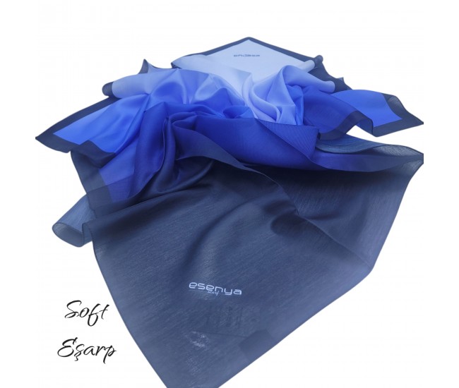 SOFT EŞARP DEGRADE LACİ-MAVİ SOFT EŞARP DEGRADE LACİ-MAVİ