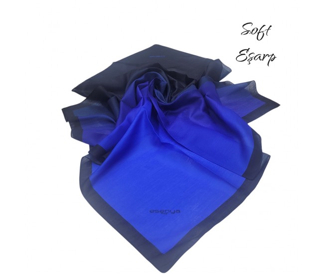 SOFT EŞARP DEGRADE SİYAH-SAKS SOFT EŞARP DEGRADE SİYAH-SAKS