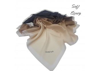 SOFT EŞARP DEGRADE KAHVE-BEJ