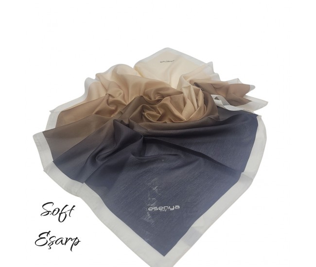SOFT EŞARP DEGRADE KAHVE-BEJ SOFT EŞARP DEGRADE KAHVE-BEJ