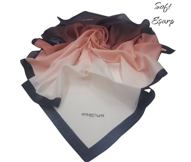 SOFT EŞARP DEGRADE KAHVE-KREM SOFT EŞARP DEGRADE KAHVE-KREM