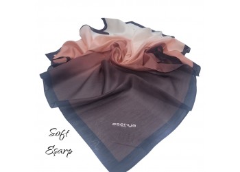 SOFT EŞARP DEGRADE KAHVE-KREM
