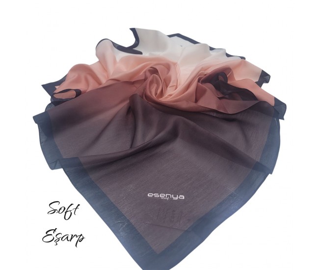 SOFT EŞARP DEGRADE KAHVE-KREM SOFT EŞARP DEGRADE KAHVE-KREM