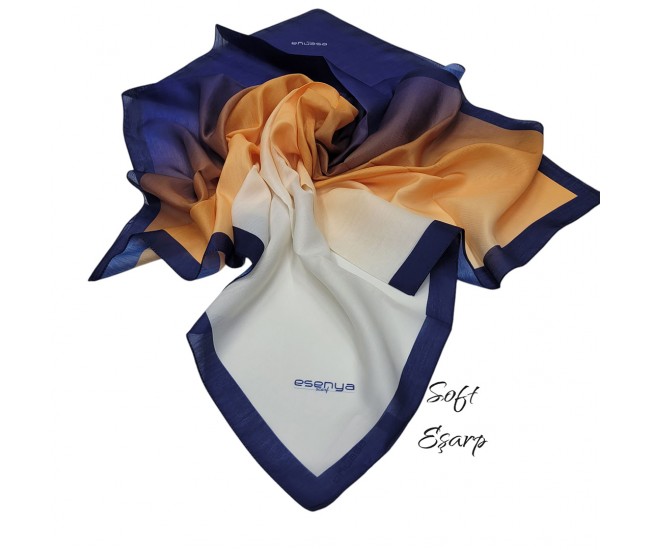 SOFT EŞARP DEGRADE LACIVERT-ORANGE SOFT EŞARP DEGRADE LACIVERT-ORANGE