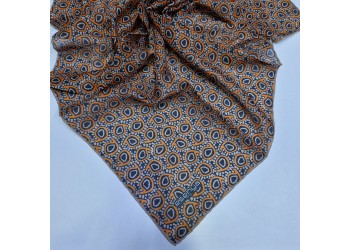 Soft Eşarp Damla Desen Siyah Orange