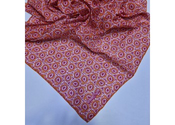 Soft Eşarp Damla Desen Fuşya