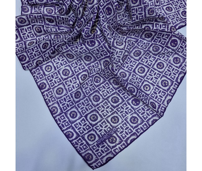 Soft Eşarp Etnik Desen MÜRDÜM Soft Eşarp Etnik Desen MÜRDÜM