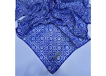 Soft Eşarp Etnik Desen KREM