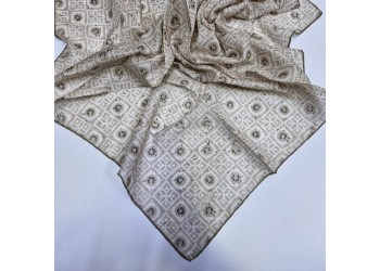 Soft Eşarp Etnik Desen KEMİK