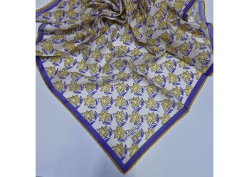 Soft Eşarp Sümbül Desen Bej
