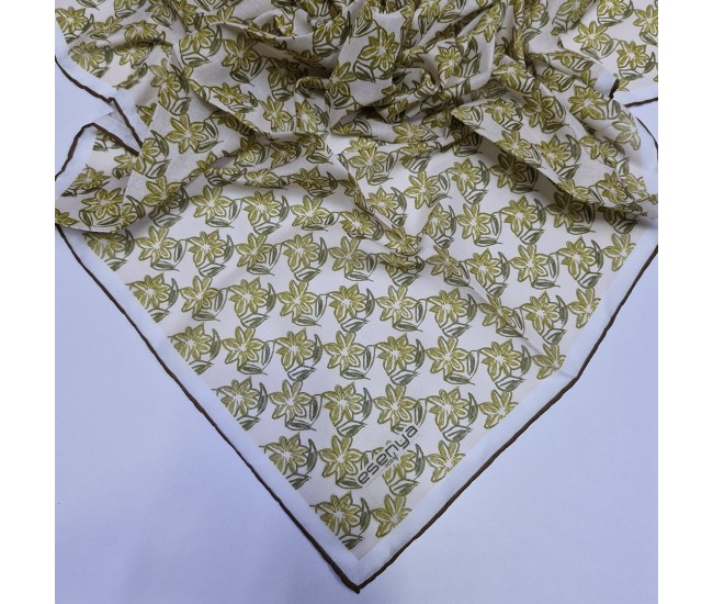 Soft Eşarp Sümbül Desen Krem Soft Eşarp Sümbül Desen Krem