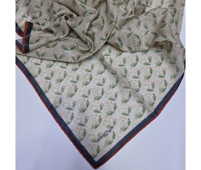 Soft Eşarp Sümbül Desen Küf Yeşili Soft Eşarp Sümbül Desen Küf Yeşili